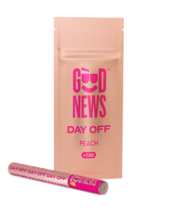 Buy DAY OFF Peach Vape Pen 1:2 CBD:THC